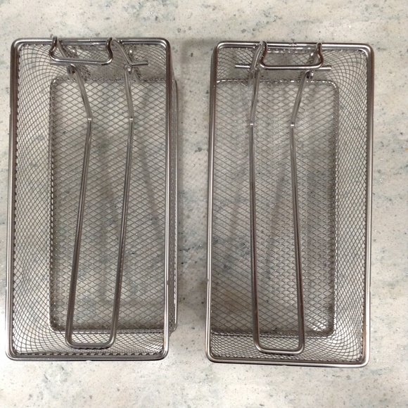 Three Piece Frying Basket Set No More Fishing Around For Fried Food In the Pot - Picture 3 of 3